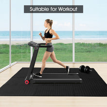 Load image into Gallery viewer, 12 Pieces Puzzle Interlocking Flooring Mat with Anti-slip and Waterproof Surface-Black
