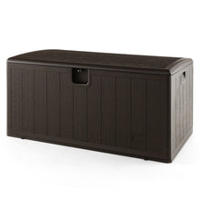 Load image into Gallery viewer, 130 Gallon Patio All Weather Storage Container with Lockable Lid-Brown

