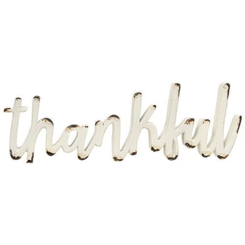 Thankful Resin Sitter  (Pack of 4)