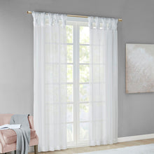 Load image into Gallery viewer, Madison Park Twisted Tab Voile Sheer Window Pair -50X95" Mp40-5469
