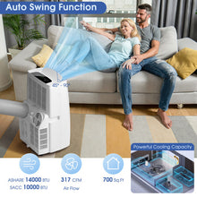 Load image into Gallery viewer, 14000 BTU(Ashrae) Portable Air Conditioner with Heater
