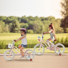 Load image into Gallery viewer, 14 Inch Kid&#39;s Bike with Removable Training Wheels and Basket-Pink
