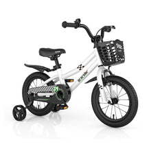 Load image into Gallery viewer, Kid&#39;s Bike with 2 Training Wheels for 3-5 Years Old-White
