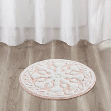 Load image into Gallery viewer, Madison Park Casablanca 100% Cotton Medallion Tufted Rug - 25&quot;R - Blush MP72-4433 By Olliix
