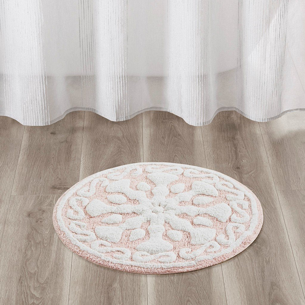 Madison Park Casablanca 100% Cotton Medallion Tufted Rug - 25