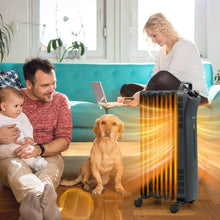 Load image into Gallery viewer, 1500W Oil Filled Space Heater with 3-Level Heat
