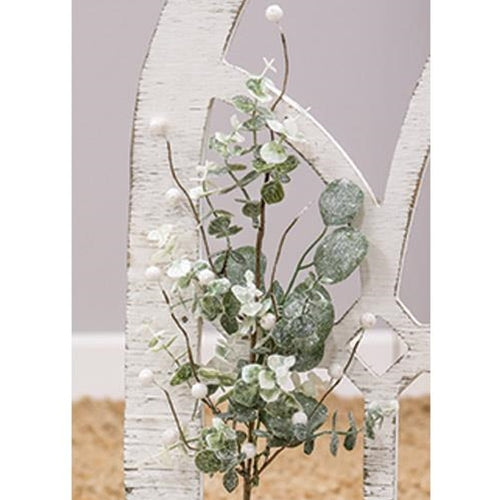Glitter Frosted Eucalyptus Spray 24