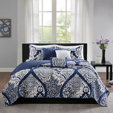 Load image into Gallery viewer, Madison Park Vienna 100% Cotton Printed 6Pcs Coverlet Set MP13-5579 By Olliix
