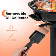 Load image into Gallery viewer, 1600W Electric BBQ Grill with Removable Non-Stick Warming Rack
