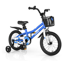 Load image into Gallery viewer, 16 Inch Kid&#39;s Bike with Removable Training Wheels-Blue
