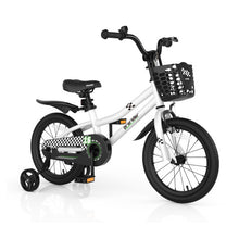 Load image into Gallery viewer, 16 Inch Kid&#39;s Bike with Removable Training Wheels-Black &amp; White
