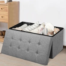 Load image into Gallery viewer, 31.5 Inch Fabric Foldable Storage with Removable Storage Bin-Light Gray

