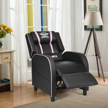 Load image into Gallery viewer, Massage Racing Gaming Single Recliner Chair-Pink
