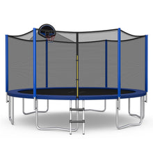 Load image into Gallery viewer, 15/16 Feet Outdoor Recreational Trampoline with Enclosure Net-16 ft

