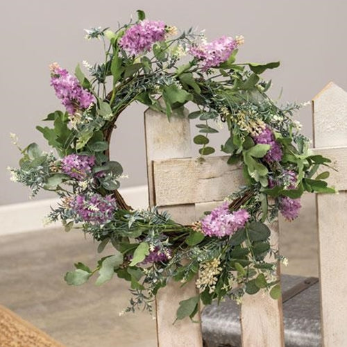 Purple Wildflowers Wreath 24