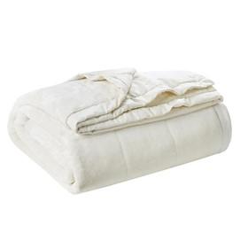 Madison Park Coleman 100% Polyester Reversible Plush To Microfiber Da Blanket MP51-6376 By Olliix