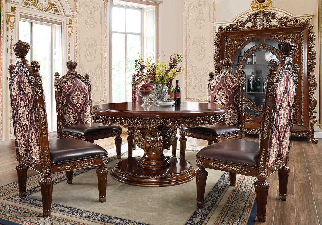 HD-1804 - 5PC ROUND DINING SET