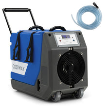 Load image into Gallery viewer, 180 PPD Commercial Dehumidifier with Pump Drain Hose and Wheels-Blue
