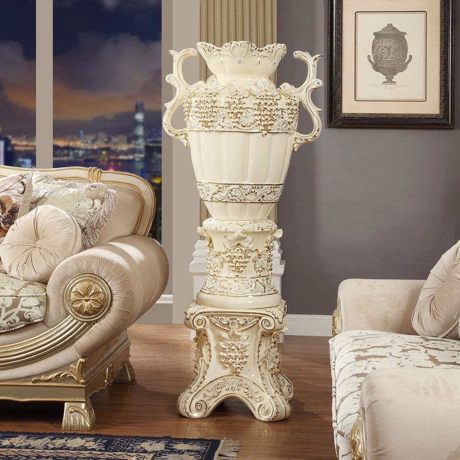 HD-1861 - Ceramic Vase & Pedestal