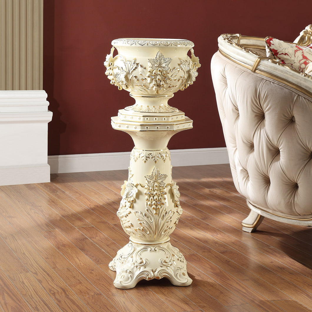 HD-1875 - Ceramic Vase & Pedestal