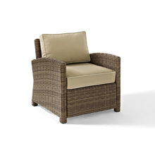 Load image into Gallery viewer, Bradenton Outdoor Wicker Armchair Sand/Weathered Brown
