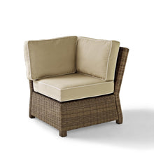 Load image into Gallery viewer, Bradenton 5Pc Outdoor Wicker Sectional Set Sand/Weathered Brown
