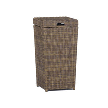 Load image into Gallery viewer, Bradenton Outdoor Wicker Trash Can Weathered Brown

