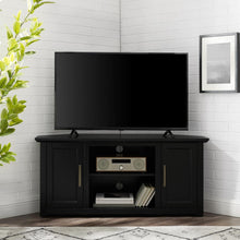 Load image into Gallery viewer, Camden 48&quot; Corner Tv Stand Black
