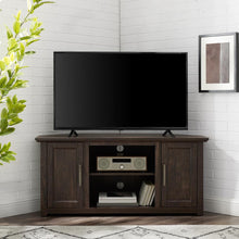 Load image into Gallery viewer, Camden 48&quot; Corner Tv Stand Dark Walnut
