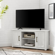 Load image into Gallery viewer, Camden 48&quot; Corner Tv Stand Whitewash
