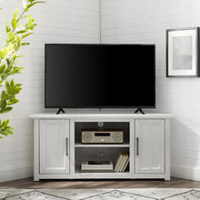 Load image into Gallery viewer, Camden 48&quot; Corner Tv Stand Whitewash
