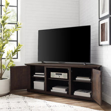 Load image into Gallery viewer, Camden 58&quot; Corner Tv Stand Dark Walnut
