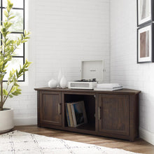 Load image into Gallery viewer, Camden 58&quot; Corner Tv Stand Dark Walnut
