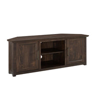 Load image into Gallery viewer, Camden 58&quot; Corner Tv Stand Dark Walnut
