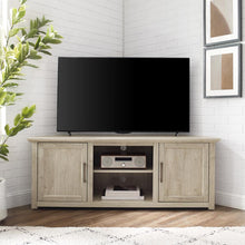 Load image into Gallery viewer, Camden 58&quot; Corner Tv Stand Frosted Oak
