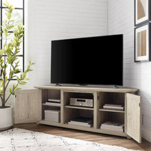 Load image into Gallery viewer, Camden 58&quot; Corner Tv Stand Frosted Oak
