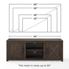 Load image into Gallery viewer, Gordon 58&quot; Low Profile Tv Stand Dark Walnut
