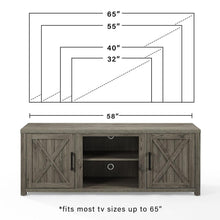 Load image into Gallery viewer, Gordon 58&quot; Low Profile Tv Stand Graywash
