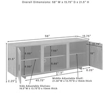 Load image into Gallery viewer, Silas 58&quot; Low Profile Tv Stand Walnut

