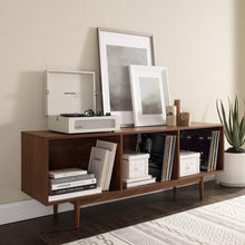 Load image into Gallery viewer, Liam Large Record Storage Console Cabinet Walnut
