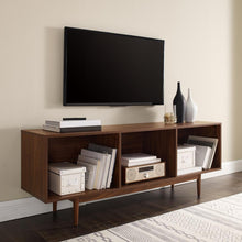 Load image into Gallery viewer, Liam Large Record Storage Console Cabinet Walnut
