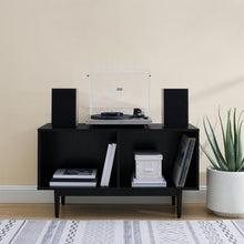 Load image into Gallery viewer, Liam Medium Record Storage Console Cabinet Black
