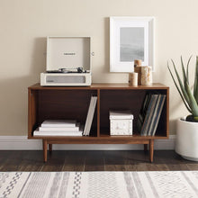 Load image into Gallery viewer, Liam Medium Record Storage Console Cabinet Walnut
