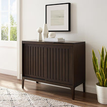 Load image into Gallery viewer, Asher Record Storage Media Console Dark Brown
