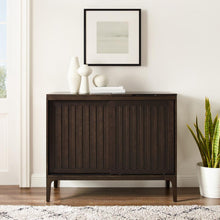 Load image into Gallery viewer, Asher Record Storage Media Console Dark Brown
