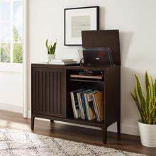 Load image into Gallery viewer, Asher Record Storage Media Console Dark Brown
