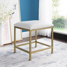Load image into Gallery viewer, Aimee Vanity Stool Soft Gold
