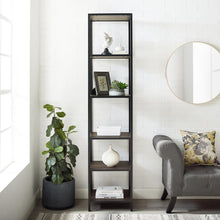 Load image into Gallery viewer, Jacobsen Narrow Etagere Brown Ash/Matte Black
