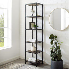 Load image into Gallery viewer, Jacobsen Narrow Etagere Brown Ash/Matte Black
