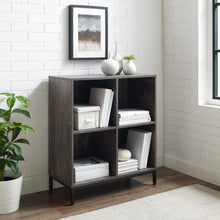 Load image into Gallery viewer, Jacobsen Record Storage Cube Bookcase Brown Ash/Matte Black
